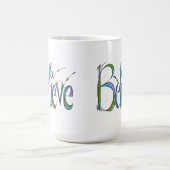 Whimsical Believe Hand-Lettering Koffiemok (Center)