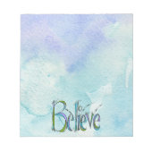 Whimsical Believe Hand-Lettering Notitieblok (Voorkant)