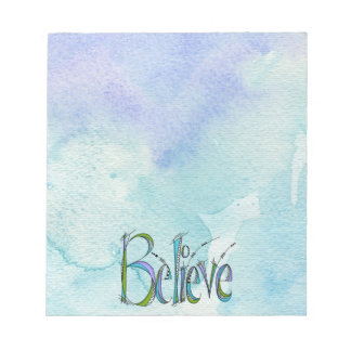 Whimsical Believe Hand-Lettering Notitieblok