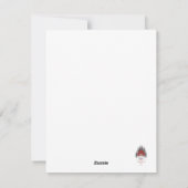 Whimsical Bernedoodle hond Kerstkaart (Achterkant)