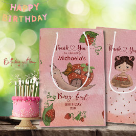 Whimsical Berry Eerste Verjaardagstas - Slak & Mei Medium Cadeauzakje