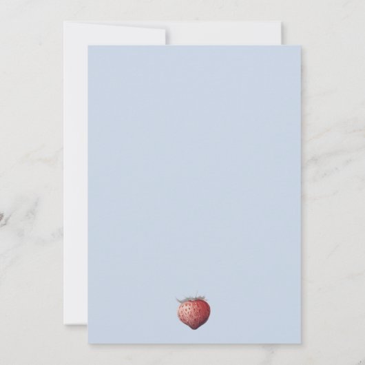 Whimsical Berry Sweet Girl's Verjaardagsfeestje Kaart (Achterkant)