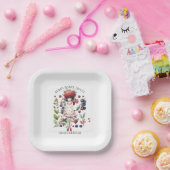 Whimsical Berry Sweet Girl's Verjaardagsfeestje Papieren Bordje (Feest)