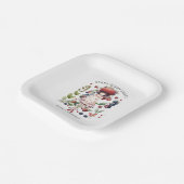 Whimsical Berry Sweet Girl's Verjaardagsfeestje Papieren Bordje (Gebogen)