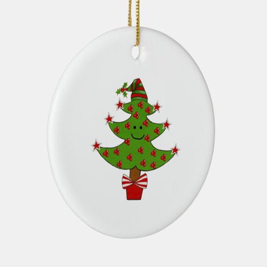 Whimsical Berry Tree Keramisch Ornament (Rechts)