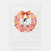 Whimsical Berry verlaat Herfst Vrijgezellenfeest W Acryl Bord (Voorkant)