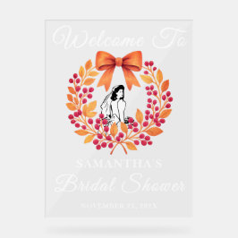 Whimsical Berry verlaat Herfst Vrijgezellenfeest W Acryl Bord