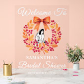 Whimsical Berry verlaat Herfst Vrijgezellenfeest W Acryl Bord (Huwelijk)