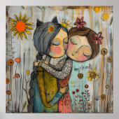 Whimsical Best Friends Poster (Voorkant)