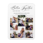 Whimsical Better Together Quote 8 Photos Wedding Magneet (Verticaal)