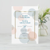 Whimsical Big Confetti Gender Neutral Baby shower Kaart (Staand voorkant)
