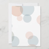 Whimsical Big Confetti Gender Neutral Baby shower Kaart (Achterkant)