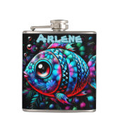 Whimsical Big-Eyed Fish Nautical Personalized Heupfles (Voorkant)