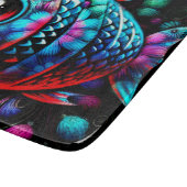 Whimsical Big-Eyed Floral Fish Nautisch Blauwgroen Snijplank (Hoek)