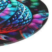 Whimsical Big-Eyed Floral Fish Nautisch Blauwgroen Snijplank (Hoek)