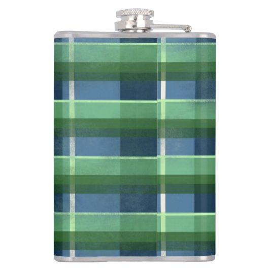 Whimsical Big-Eyed Funky Abstract Kitty Cat Heupfles (Achterkant)