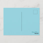 Whimsical Big Eyes Kerst Rendier Folk Art Briefkaart (Achterkant)