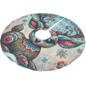 Whimsical Big Eyes Kerstrendier Seizoensgebonden Kerstboom Rok (Gekanteld)