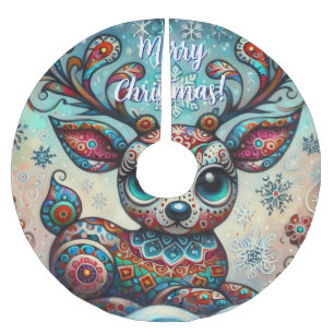 Whimsical Big Eyes Kerstrendier Seizoensgebonden Kerstboom Rok