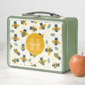 Whimsical Bijen Metalen Lunchbox (In situ)