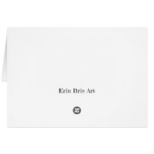 Whimsical Bird Art Notecard (Achterkant Horizontaal)