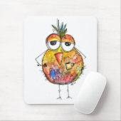 Whimsical Bird Drink koffie Muismat (Met muis)