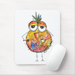 Whimsical Bird Drink koffie Muismat