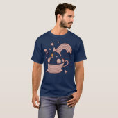 Whimsical Bird Guinea Cup familie T-shirt (Voorkant volledig)