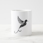 Whimsical Bird Pattern Illustration Coffee Mug Grote Koffiekop (Voorkant)
