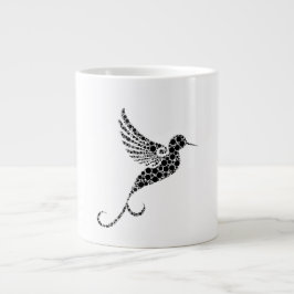 Whimsical Bird Pattern Illustration Coffee Mug Grote Koffiekop
