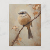 Whimsical Bird Waterverf Cottagecore Briefkaart (Voorkant)