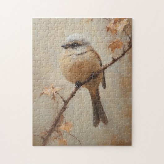 Whimsical Bird Waterverf Cottagecore Legpuzzel (Verticaal)