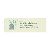 Whimsical Birdcage Wedding Label (Voorkant)