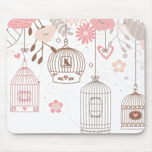 Whimsical Birdcages Muismat (Voorkant)