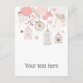 Whimsical Birdcages Personalized Briefkaart (Voorkant)