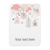 Whimsical Birdcages Personalized Magneet (Verticaal)