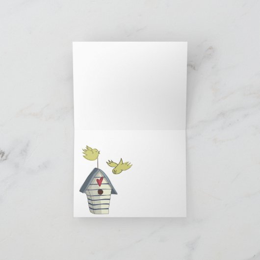 Whimsical Birdhouses Notecard Kaart (Binnen)