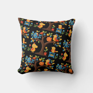 Whimsical Birds & Blossoms Sierkussen