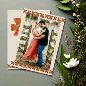 Whimsical Birds Folk Art Bewaar de datum Kaart