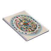 Whimsical Birds in Harmony Blank Kaart Notitieboek (Rechterzijde)