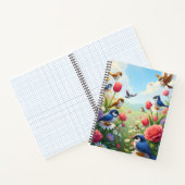 Whimsical Birds Notebook Notitieboek (Binnen)