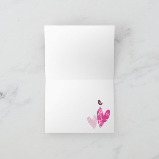 Whimsical Birds Notecard Kaart (Binnen)