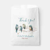 Whimsical Birds on Branches Pastel Baby shower Bedankzakje (Voorkant)