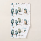 Whimsical Birds on Branches Tijdloze Elegantie Bad Handdoek (Handdoek)