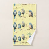 Whimsical Birds on Branches Tijdloze Elegantie Bad Handdoek (Handdoek)