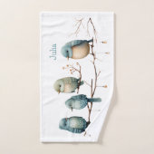 Whimsical Birds on Branches Tijdloze Elegantie Bad Handdoek (Handdoek)