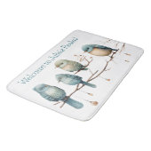 Whimsical Birds on Branches Tijdloze Elegantie Badmat (Gekanteld)