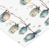 Whimsical Birds on Branches Tijdloze Elegantie Korte Tafelloper (Hoek)