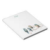 Whimsical Birds on Branches Tijdloze Elegantie Notitieblok (Schuin)