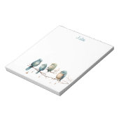 Whimsical Birds on Branches Tijdloze Elegantie Notitieblok (Linkerzijde)